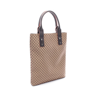 マカダム ショルダーバッグ トートバッグ ナイロンキャンバス レザー ブラウン ダークブラウン セリーヌ バッグ CELINE