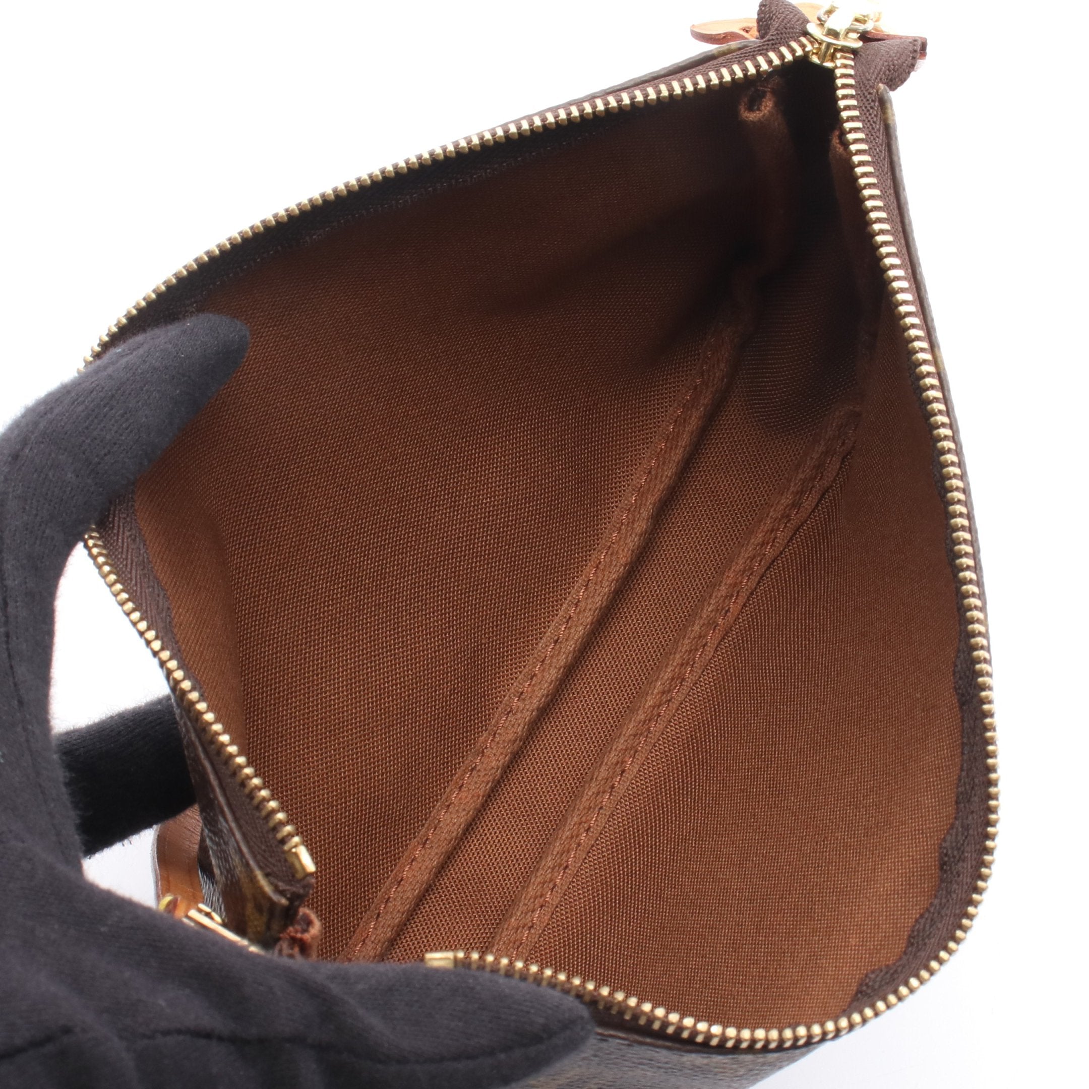 ポシェットアクセソワール モノグラム ハンドバッグ PVC レザー