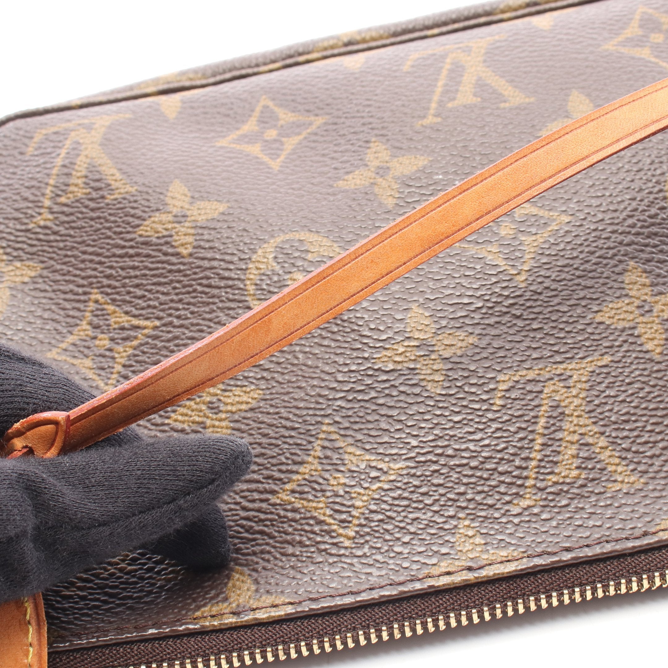 ポシェットアクセソワール モノグラム ハンドバッグ PVC レザー