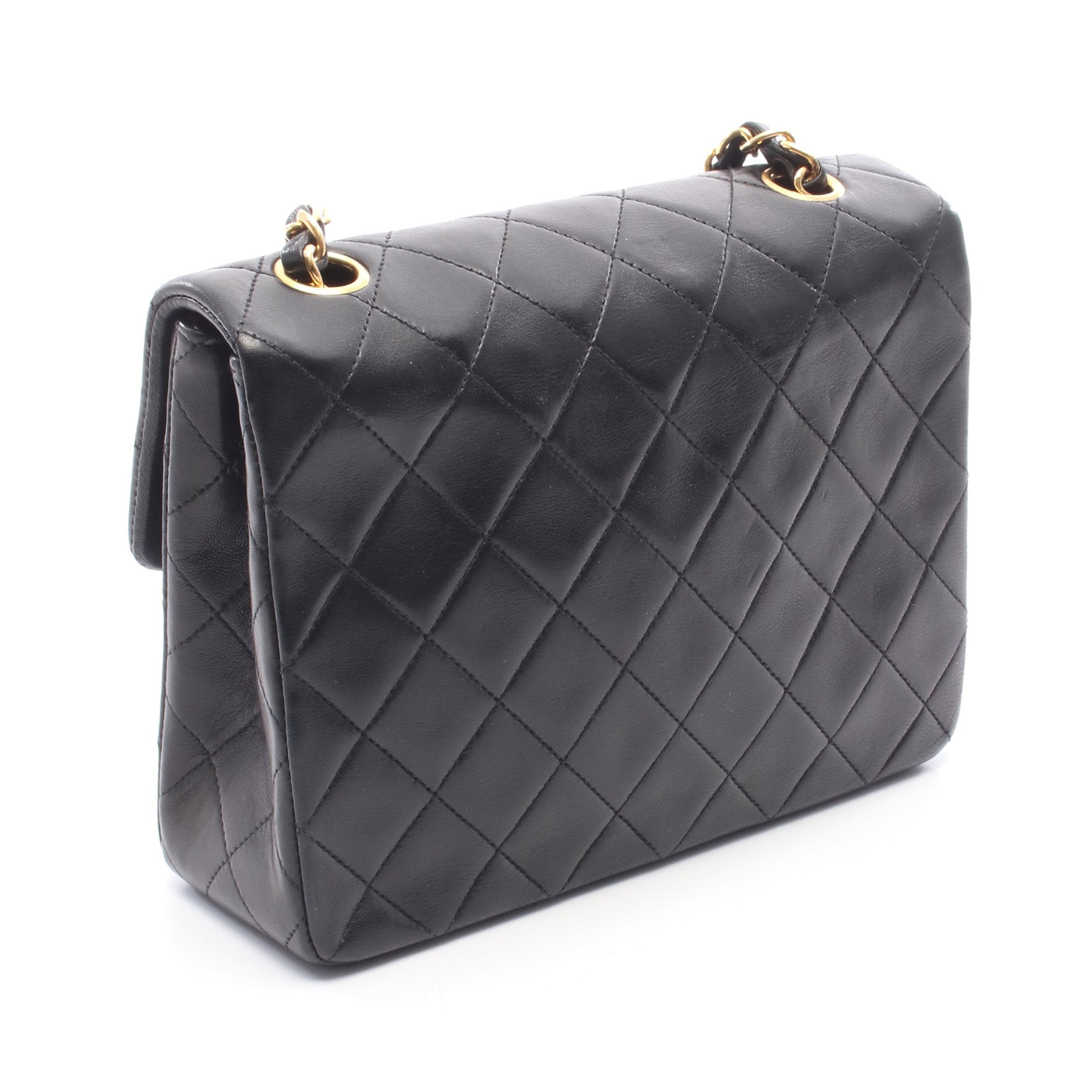 ミニマトラッセ20 チェーンショルダーバッグ ラムスキン ブラック