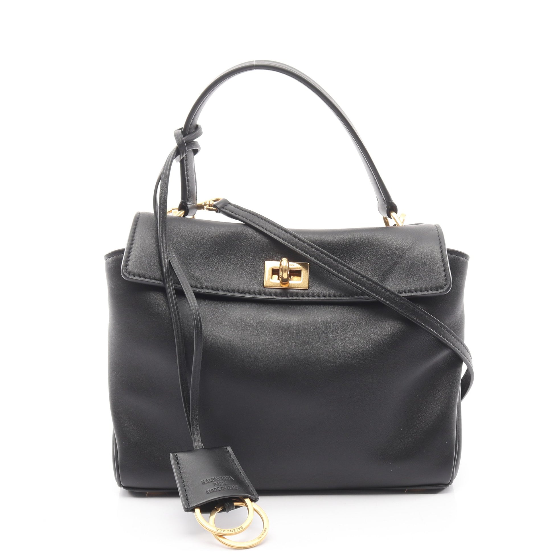 ロデオ ハンドバッグ レザー ブラック 2WAY バレンシアガ バッグ BALENCIAGA