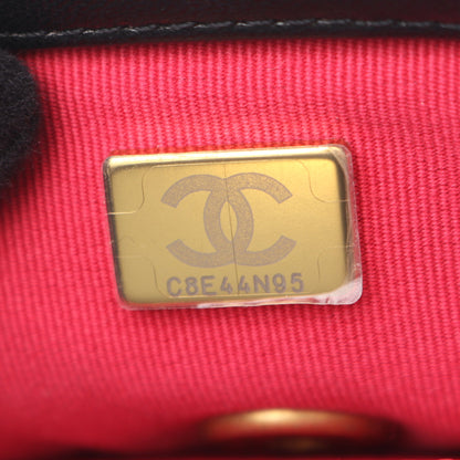 マトラッセ ハートロック チェーンショルダーバッグ ラムスキン ブラック ゴールド金具 シャネル バッグ CHANEL