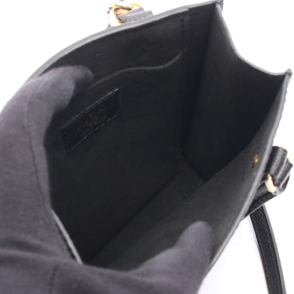 プティット サックプラ モノグラムアンプラント ノワール ハンドバッグ レザー ブラック 2WAY ルイヴィトン バッグ LOUIS VUITTON