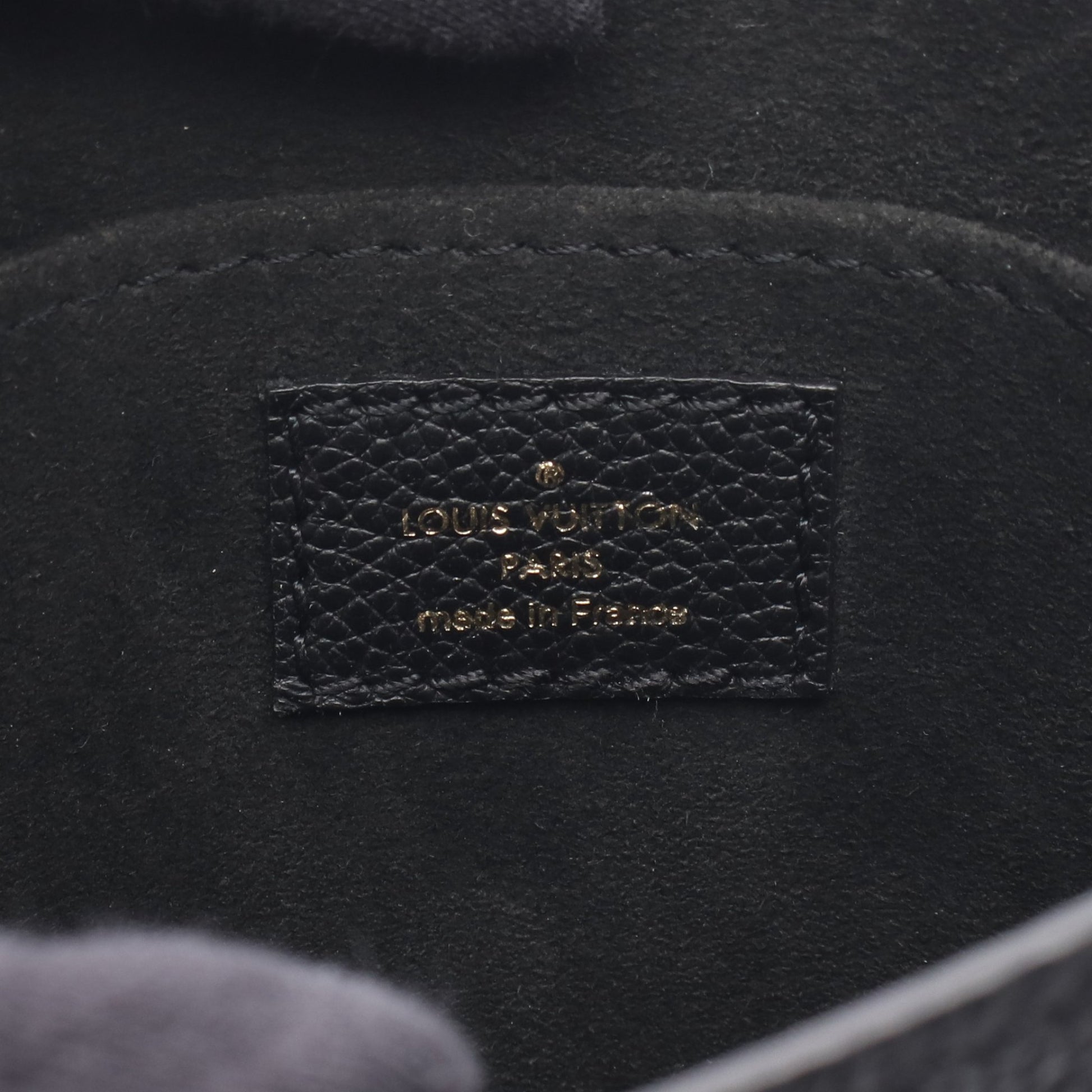 プティット サックプラ モノグラムアンプラント ノワール ハンドバッグ レザー ブラック 2WAY ルイヴィトン バッグ LOUIS VUITTON