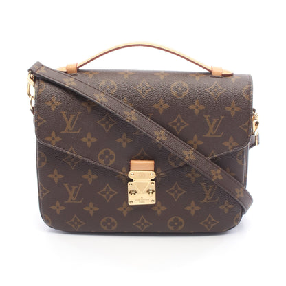 ポシェット メティス MM モノグラム ハンドバッグ PVC レザー ブラウン 2WAY ルイヴィトン バッグ LOUIS VUITTON