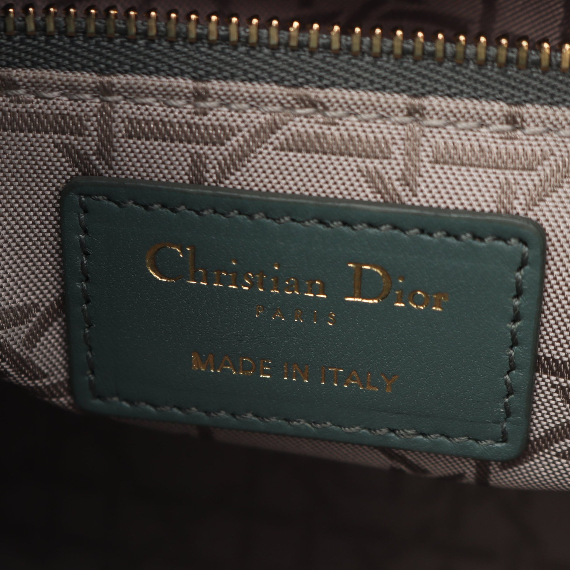 レディディオール スモール ハンドバッグ レザー グレーグリーン 2WAY クリスチャンディオール バッグ Christian Dior