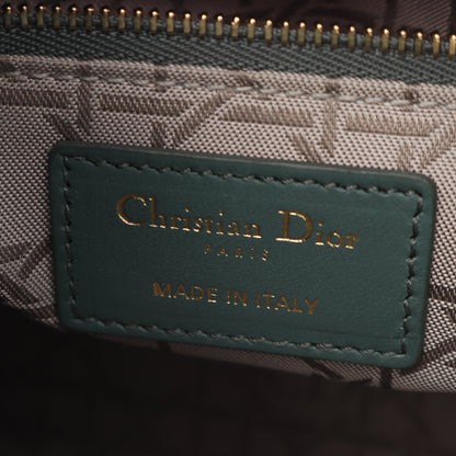 レディディオール スモール ハンドバッグ レザー グレーグリーン 2WAY クリスチャンディオール バッグ Christian Dior