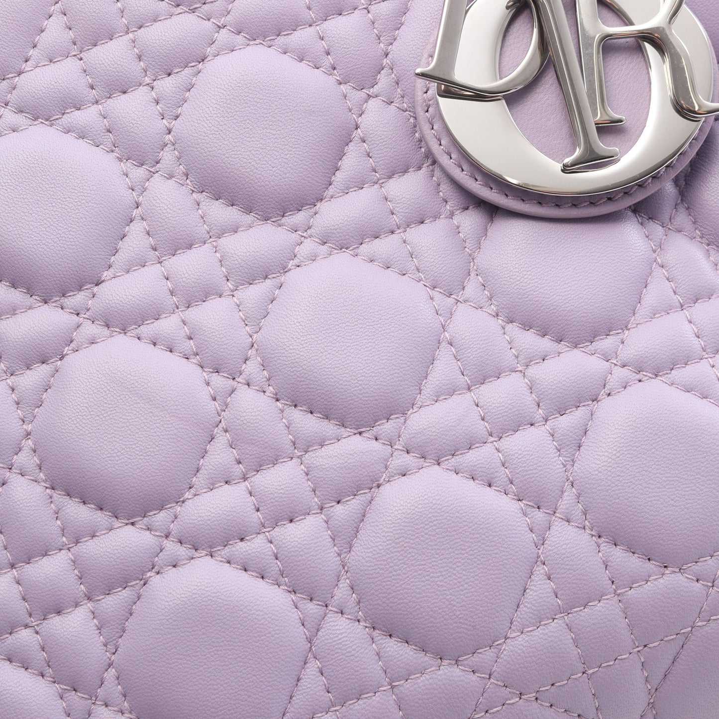 LADY DIOR レディディオール ハンドバッグ レザー ライトパープル ピンクパープル 2WAY クリスチャンディオール バッグ Christian Dior