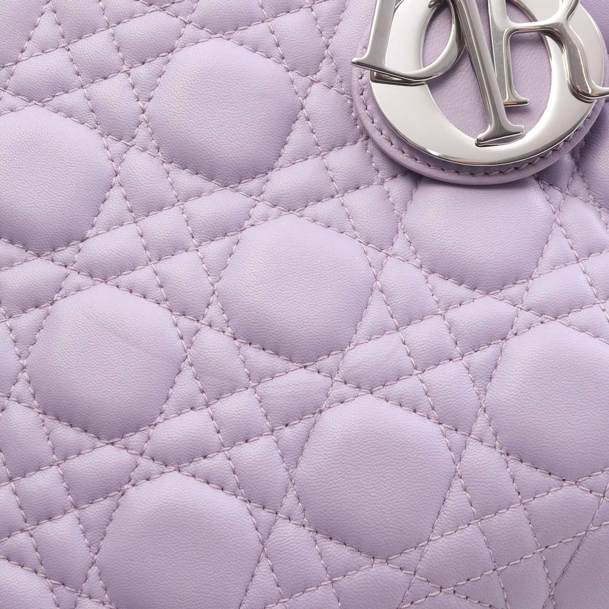 LADY DIOR レディディオール ハンドバッグ レザー ライトパープル ピンクパープル 2WAY クリスチャンディオール バッグ Christian Dior