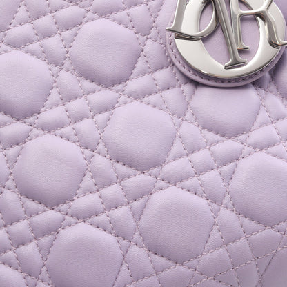 LADY DIOR レディディオール ハンドバッグ レザー ライトパープル ピンクパープル 2WAY クリスチャンディオール バッグ Christian Dior