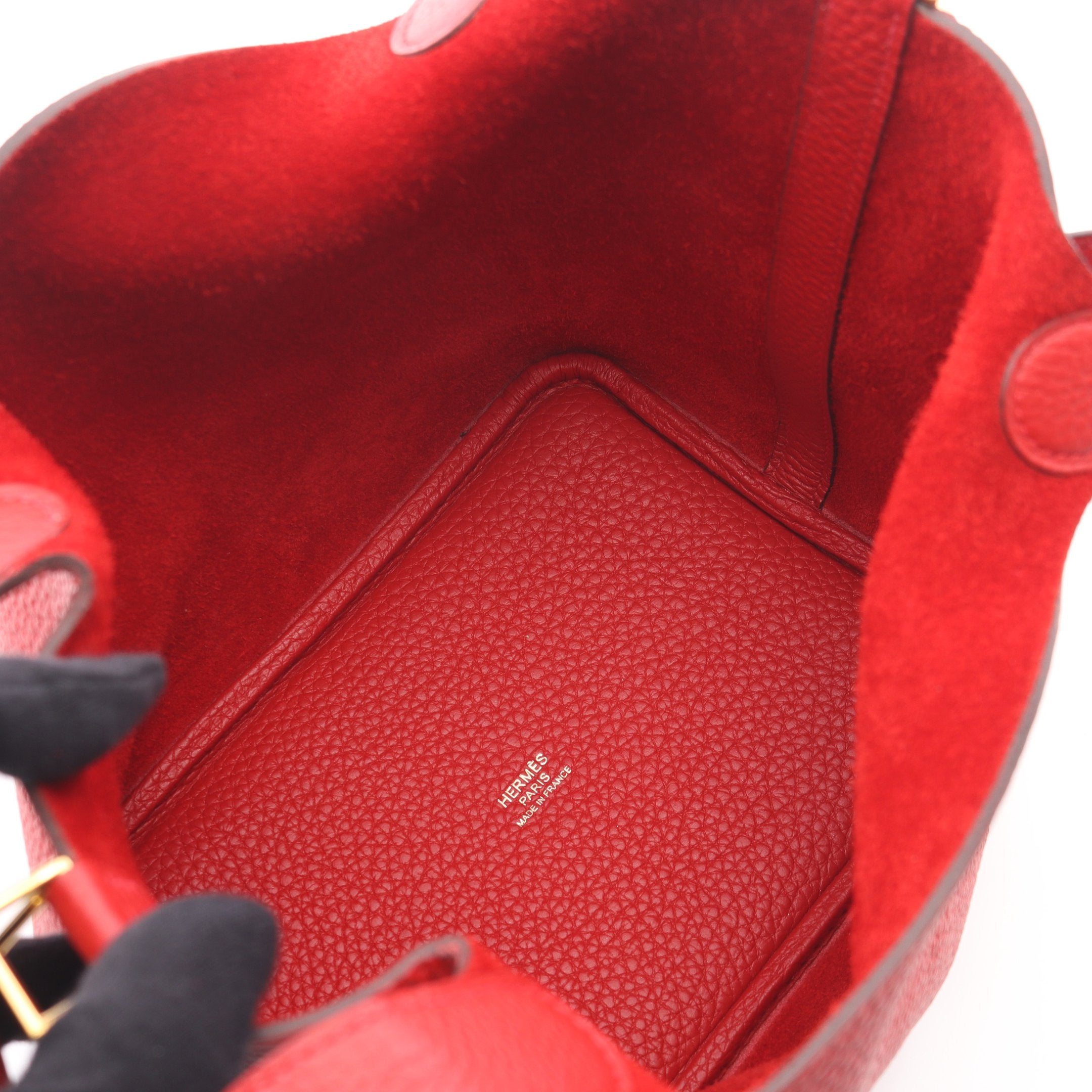 ピコタンロックPM ヴァーミリオン ハンドバッグ トリヨンクレマンス