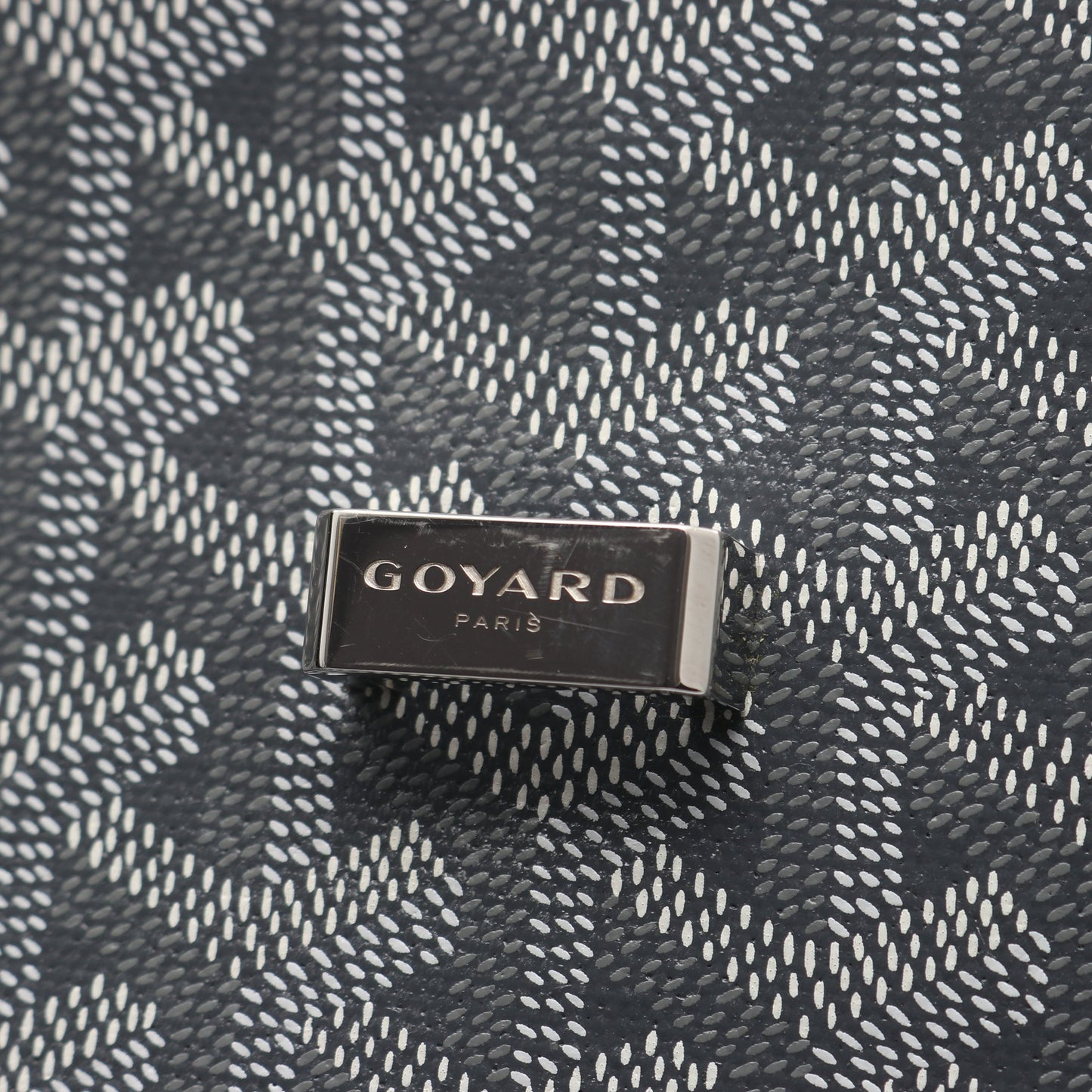 ベルヴェデーレPM ショルダーバッグ コーティングキャンバス レザー グレー ホワイト ゴヤール バッグ GOYARD