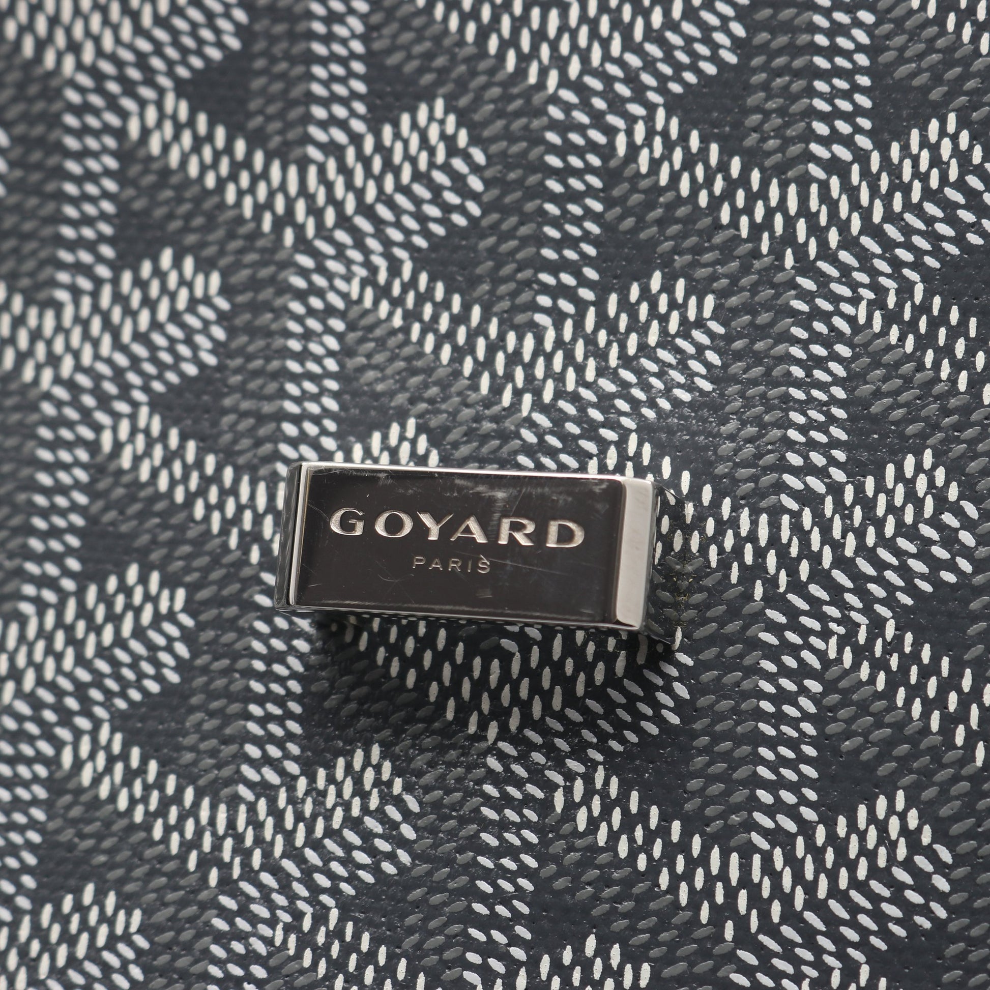 ベルヴェデーレPM ショルダーバッグ コーティングキャンバス レザー グレー ホワイト ゴヤール バッグ GOYARD