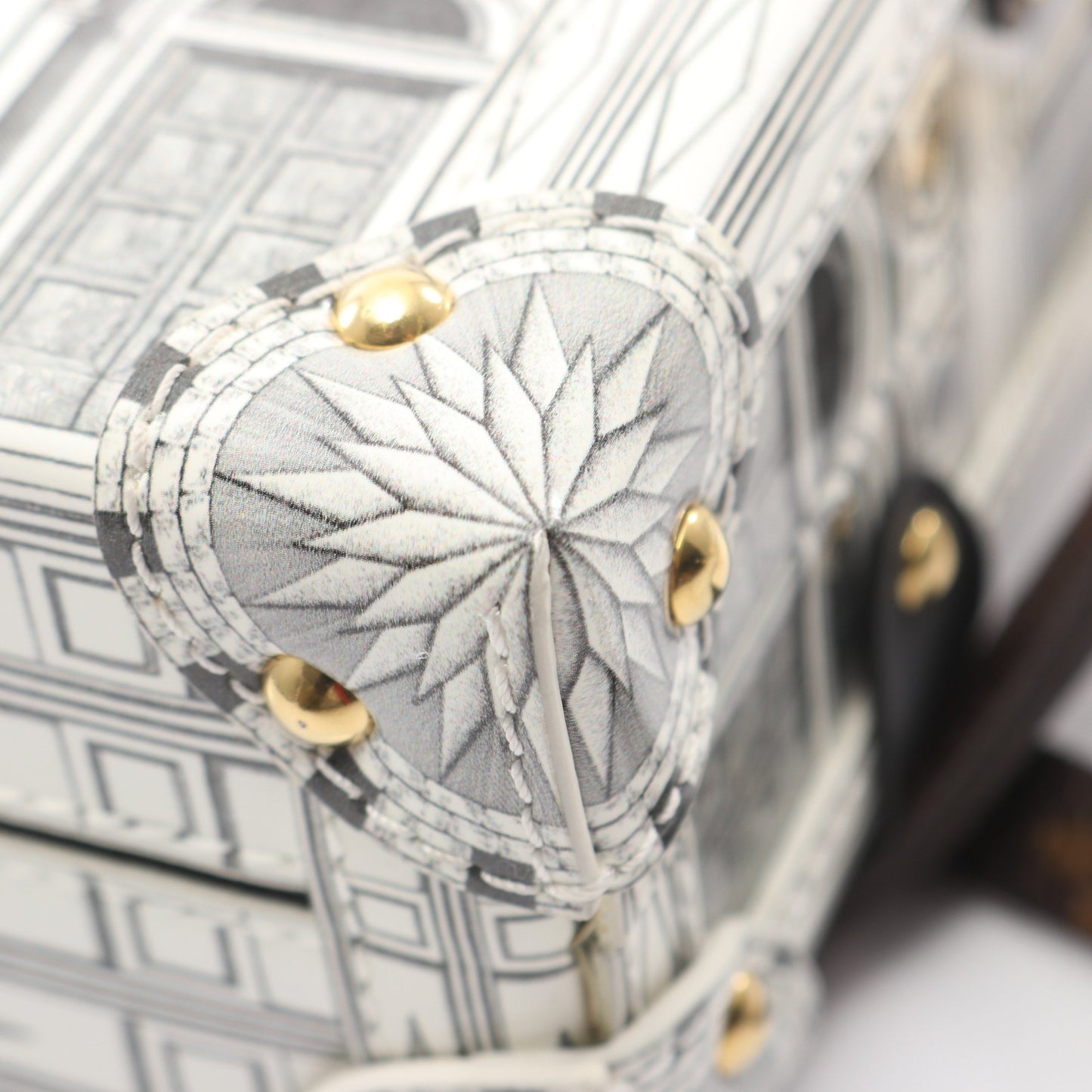 LOUIS VUITTON × FORNASETTI プティット マル モノグラム ショルダーバッグ レザー PVC ホワイト ブラウン ブラック ルイヴィトン バッグ LOUIS VUITTON
