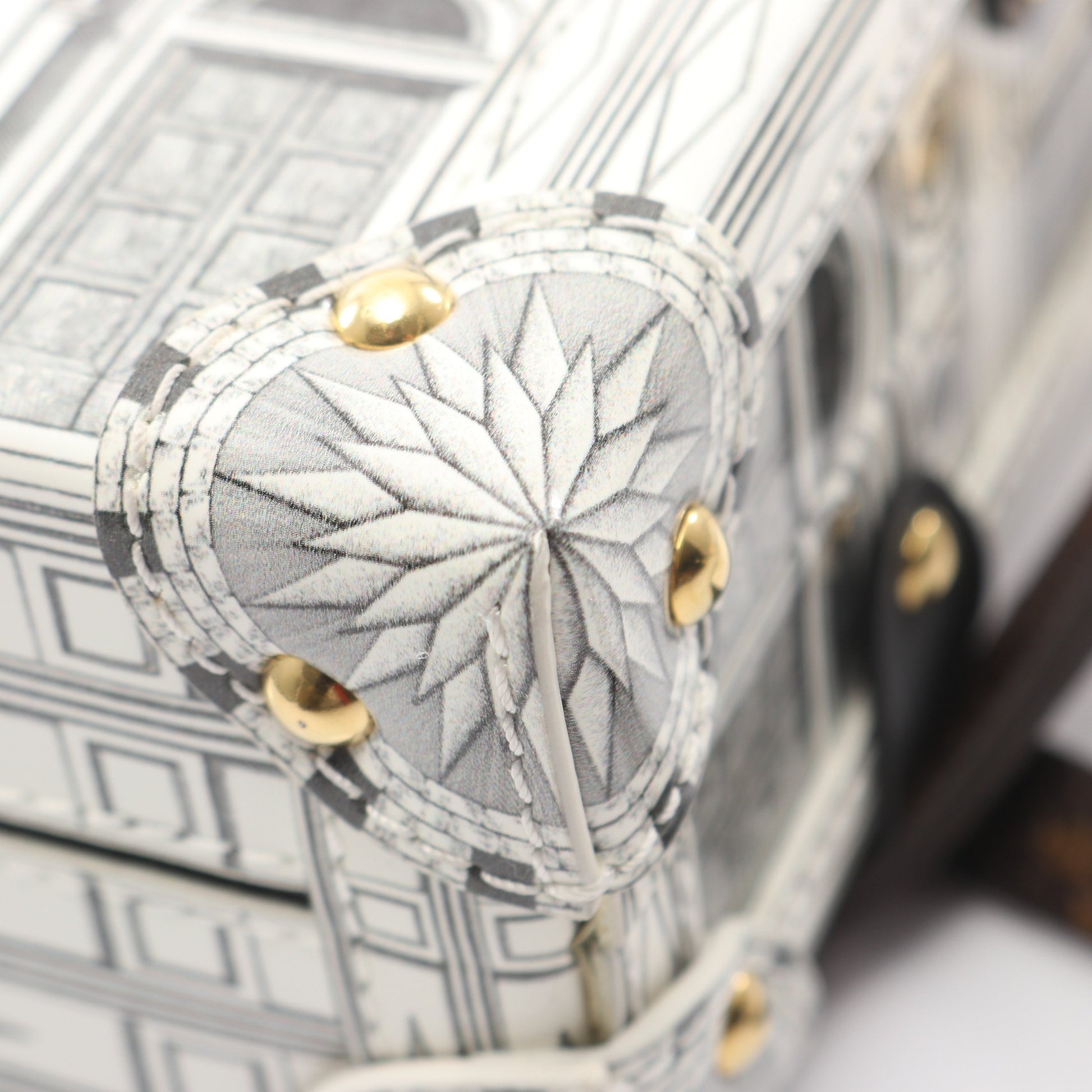 LOUIS VUITTON × FORNASETTI プティット マル モノグラム ショルダーバッグ レザー PVC ホワイト ブラウン ブラック ルイヴィトン バッグ LOUIS VUITTON