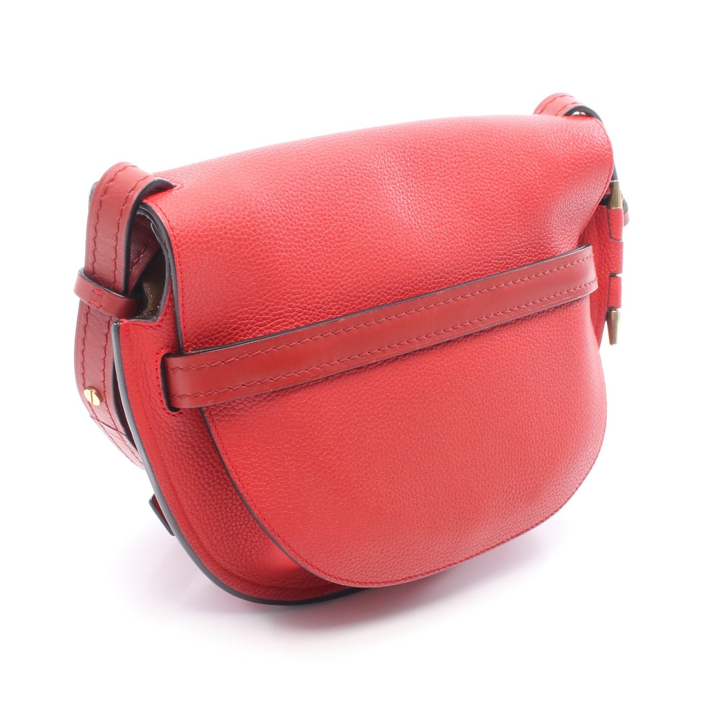 ゲート スモール ショルダーバッグ レザー レッド ロエベ バッグ LOEWE