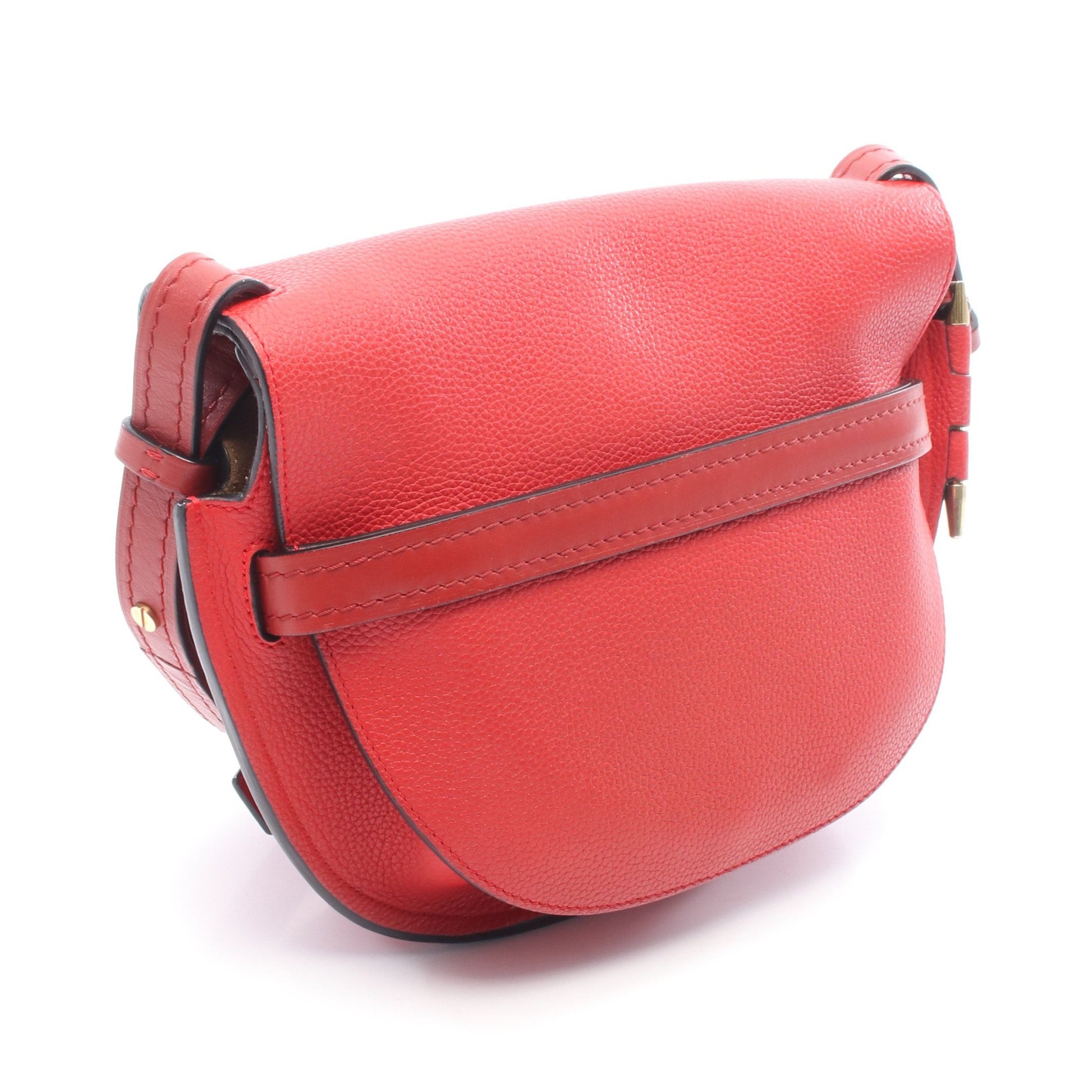 ゲート スモール ショルダーバッグ レザー レッド ロエベ バッグ LOEWE