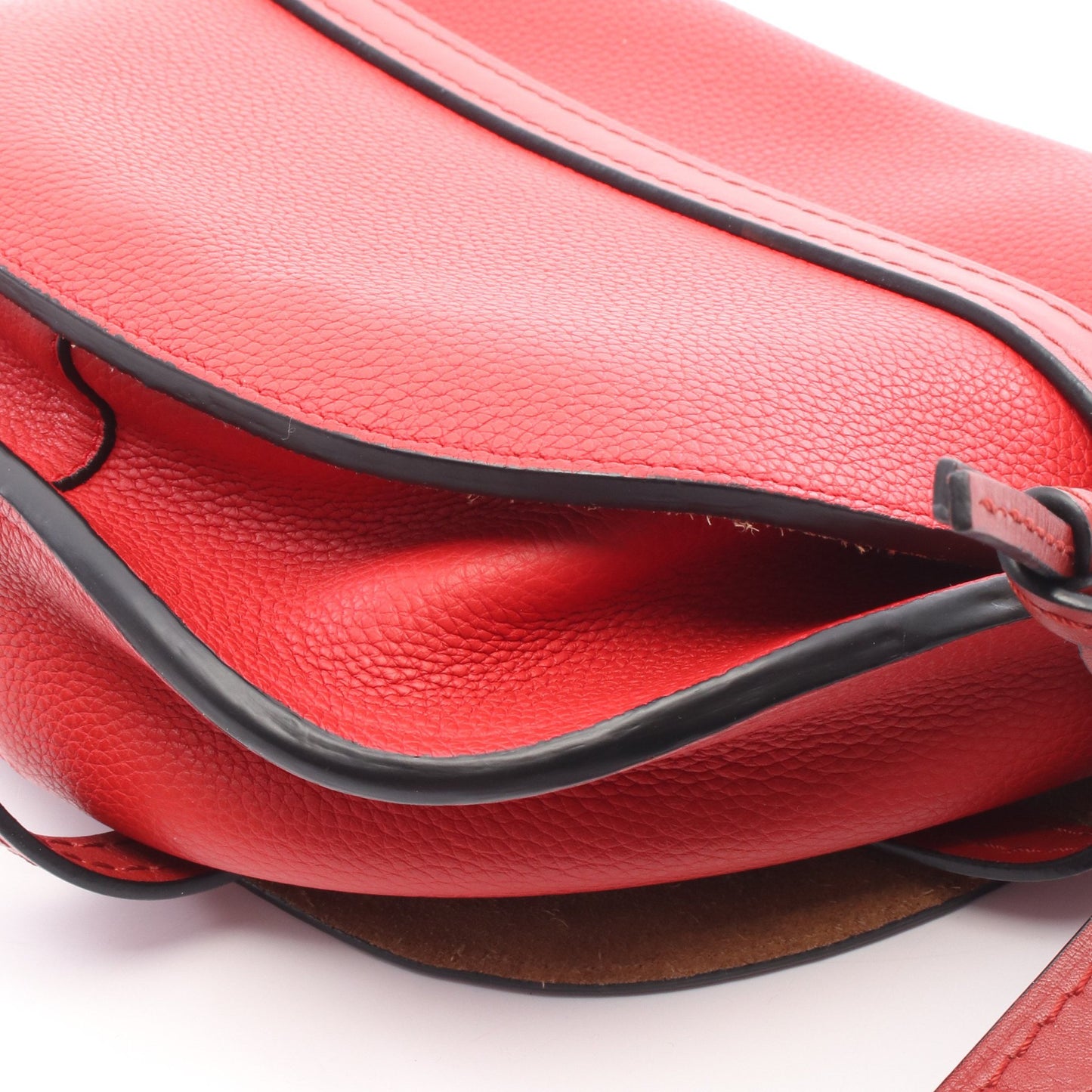 ゲート スモール ショルダーバッグ レザー レッド ロエベ バッグ LOEWE