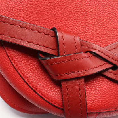ゲート スモール ショルダーバッグ レザー レッド ロエベ バッグ LOEWE