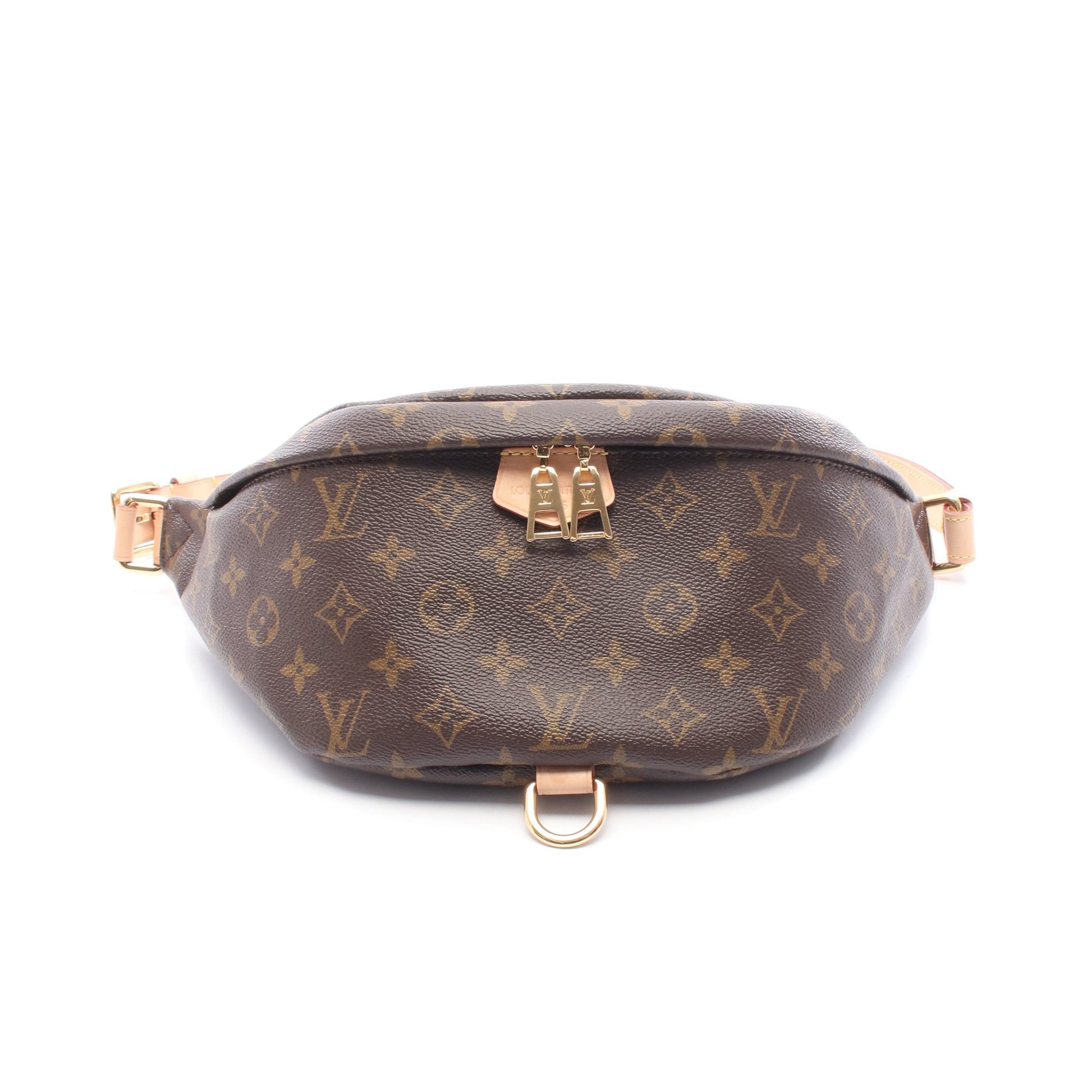 バムバッグ モノグラム ボディバッグ ウエストバッグ PVC レザー ブラウン ルイヴィトン バッグ LOUIS VUITTON