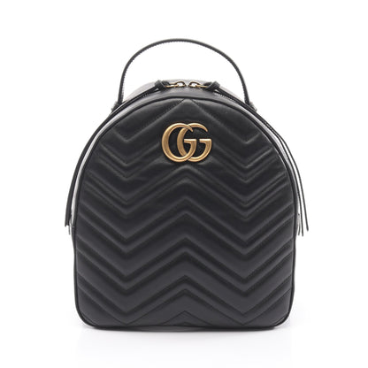 GGマーモント バックパック リュックサック レザー ブラック グッチ バッグ GUCCI