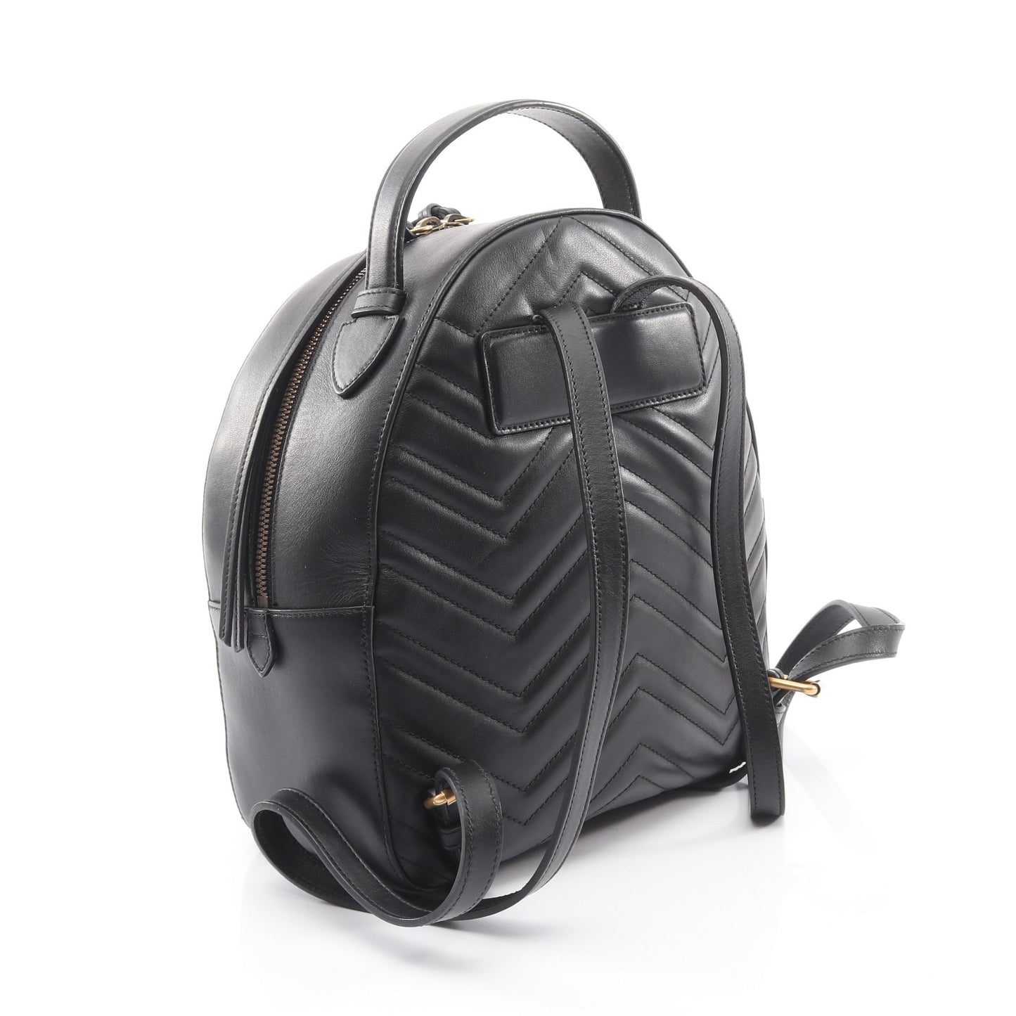 GGマーモント バックパック リュックサック レザー ブラック グッチ バッグ GUCCI