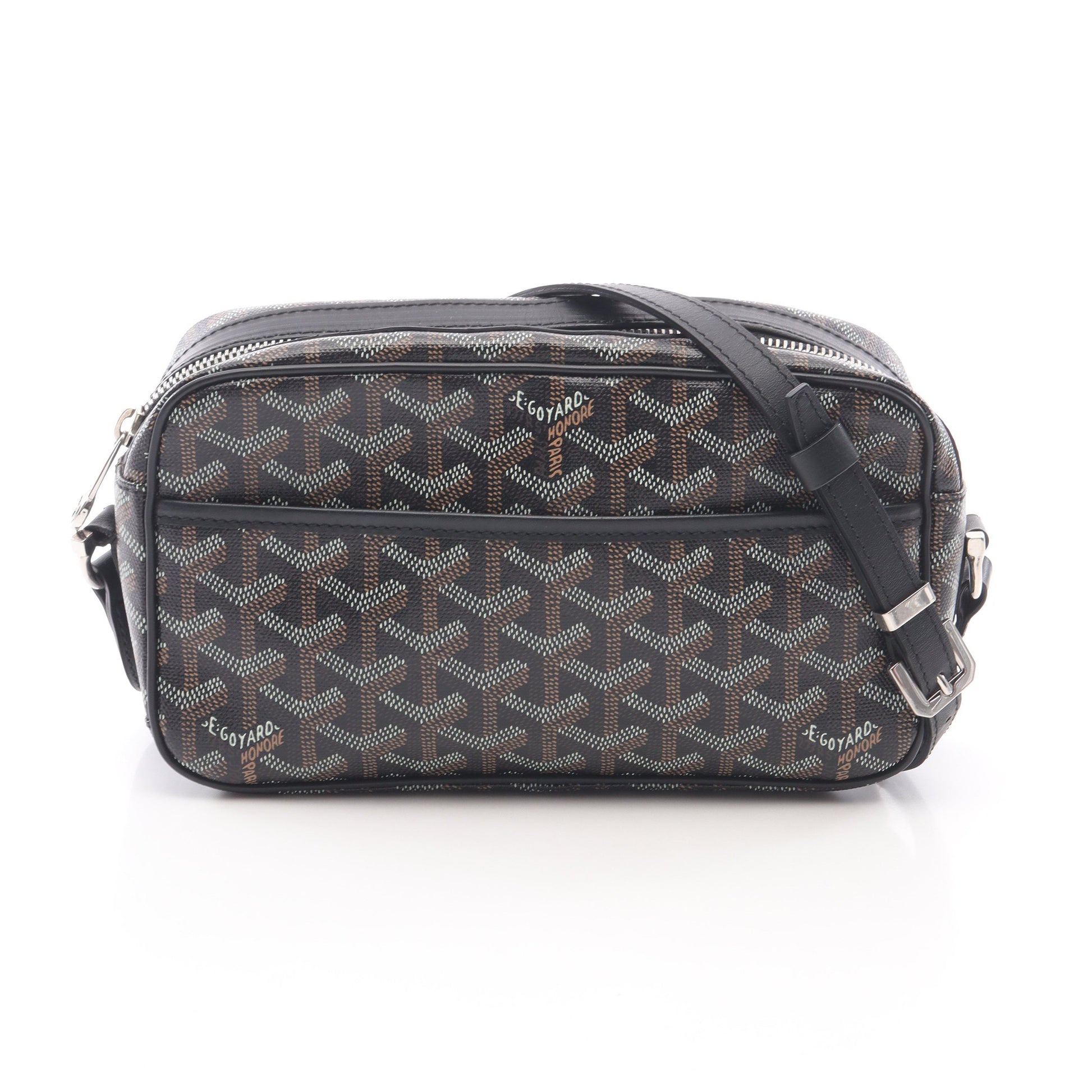 カップヴェールPM ショルダーバッグ コーティングキャンバス レザー ブラック マルチカラー ゴヤール バッグ GOYARD