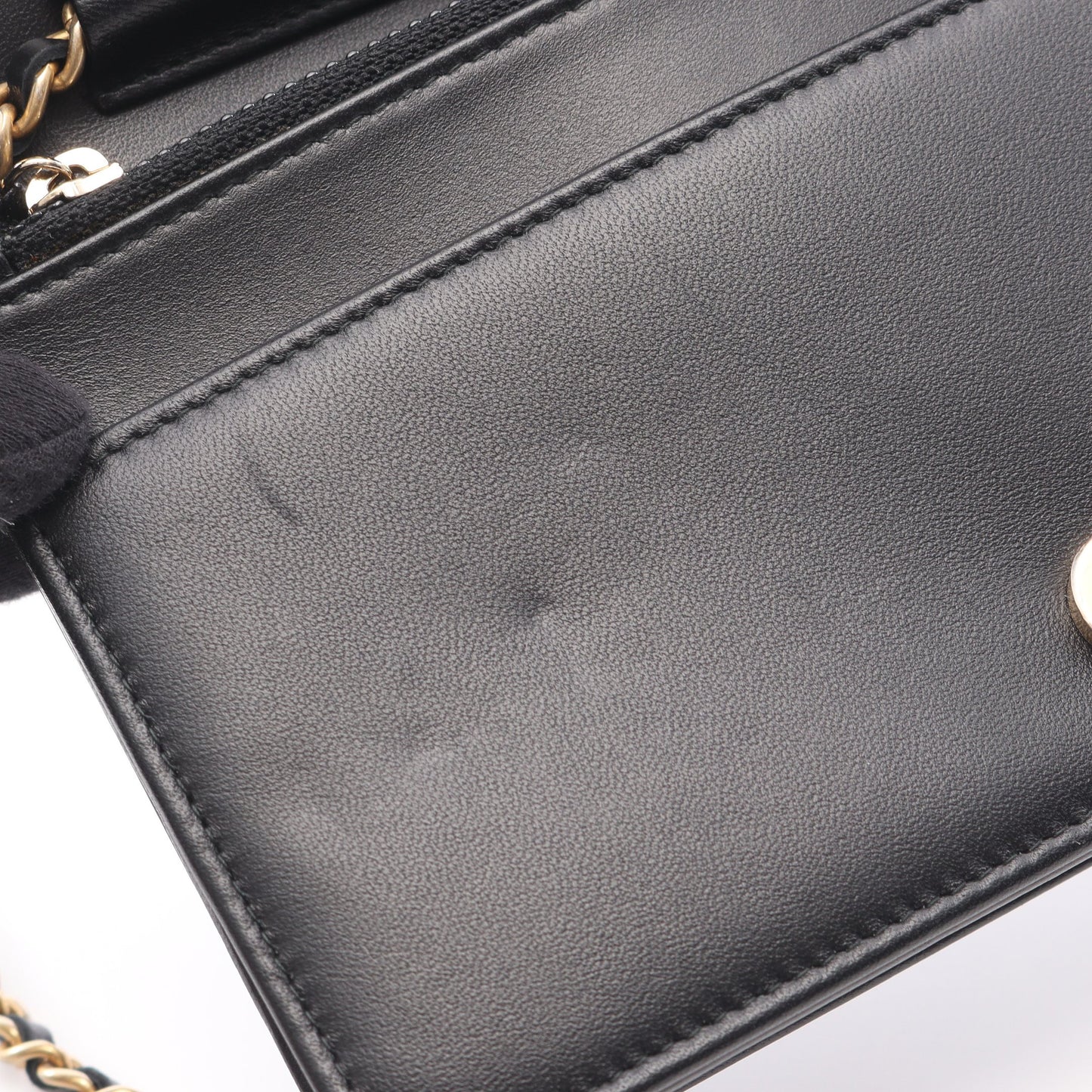 ボーイシャネル チェーンショルダーバッグ レザー ブラック ゴールド金具 シャネル バッグ CHANEL