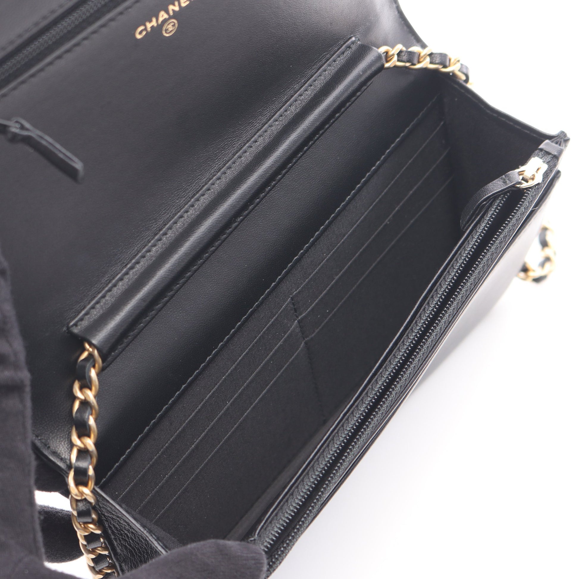ボーイシャネル チェーンショルダーバッグ レザー ブラック ゴールド金具 シャネル バッグ CHANEL