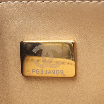 マトラッセ チェーンショルダーバッグ ラムスキン ブラック ゴールド金具 シャネル バッグ CHANEL
