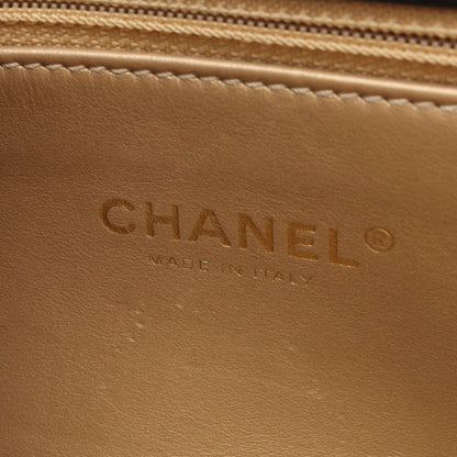 マトラッセ チェーンショルダーバッグ ラムスキン ブラック ゴールド金具 シャネル バッグ CHANEL