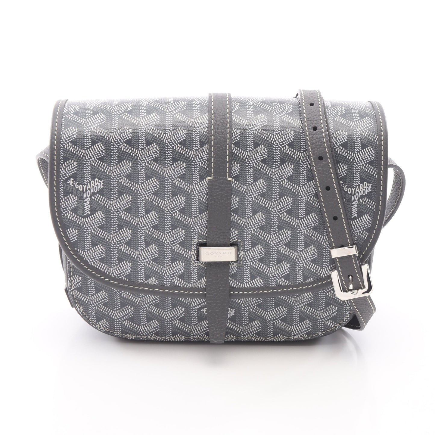 ベルヴェデーレPM ショルダーバッグ コーティングキャンバス レザー グレー マルチカラー ゴヤール バッグ GOYARD