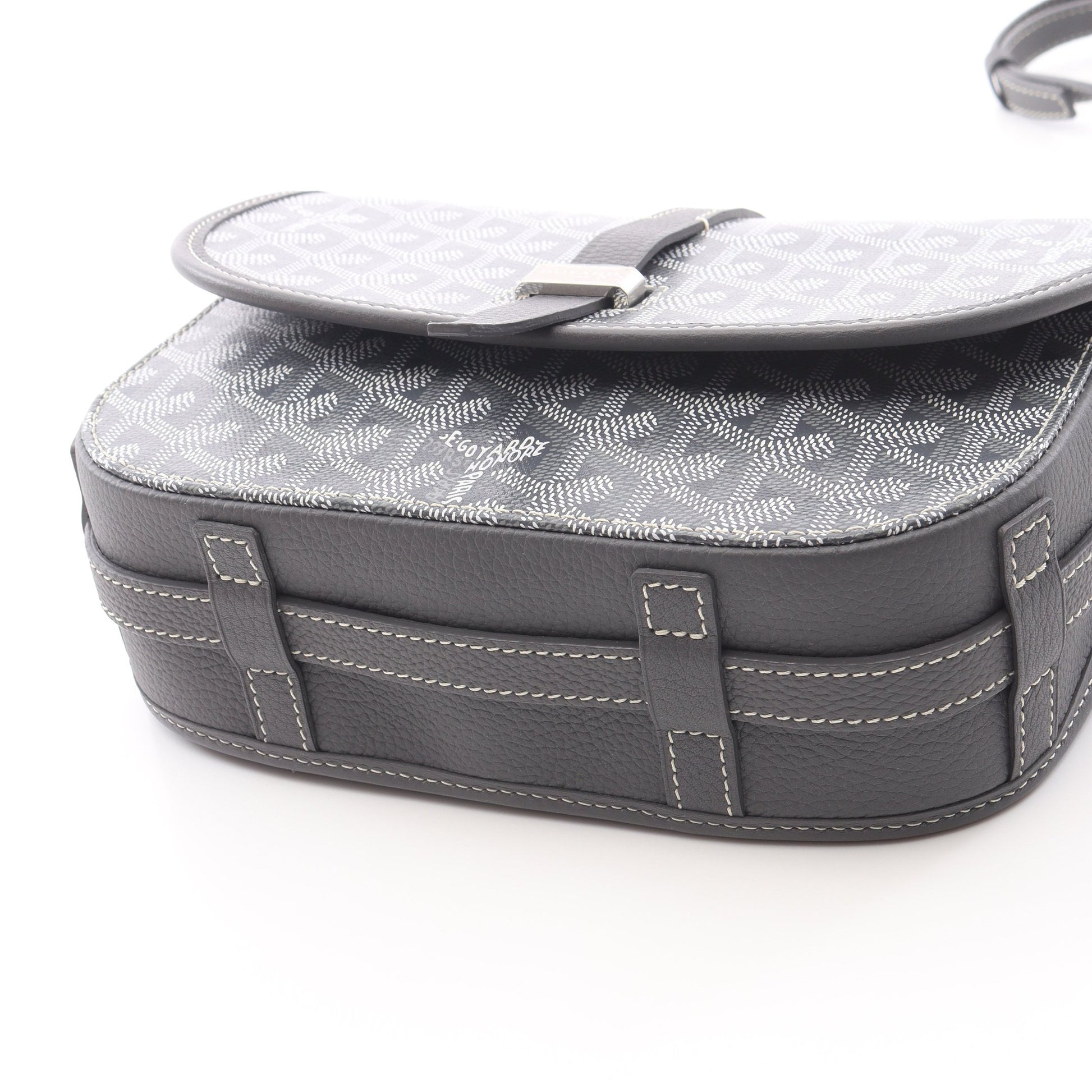 ベルヴェデーレPM ショルダーバッグ コーティングキャンバス レザー グレー マルチカラー ゴヤール バッグ GOYARD