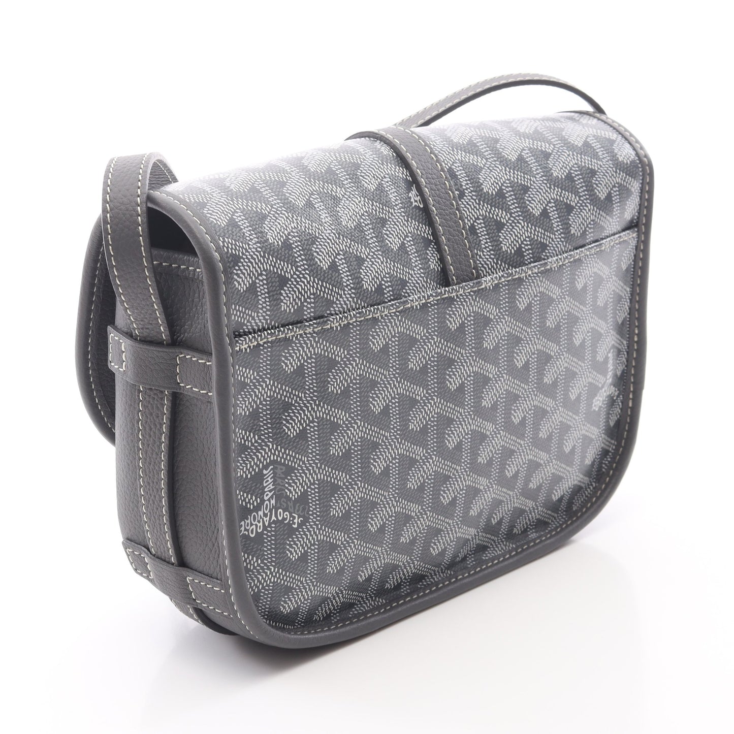 ベルヴェデーレPM ショルダーバッグ コーティングキャンバス レザー グレー マルチカラー ゴヤール バッグ GOYARD
