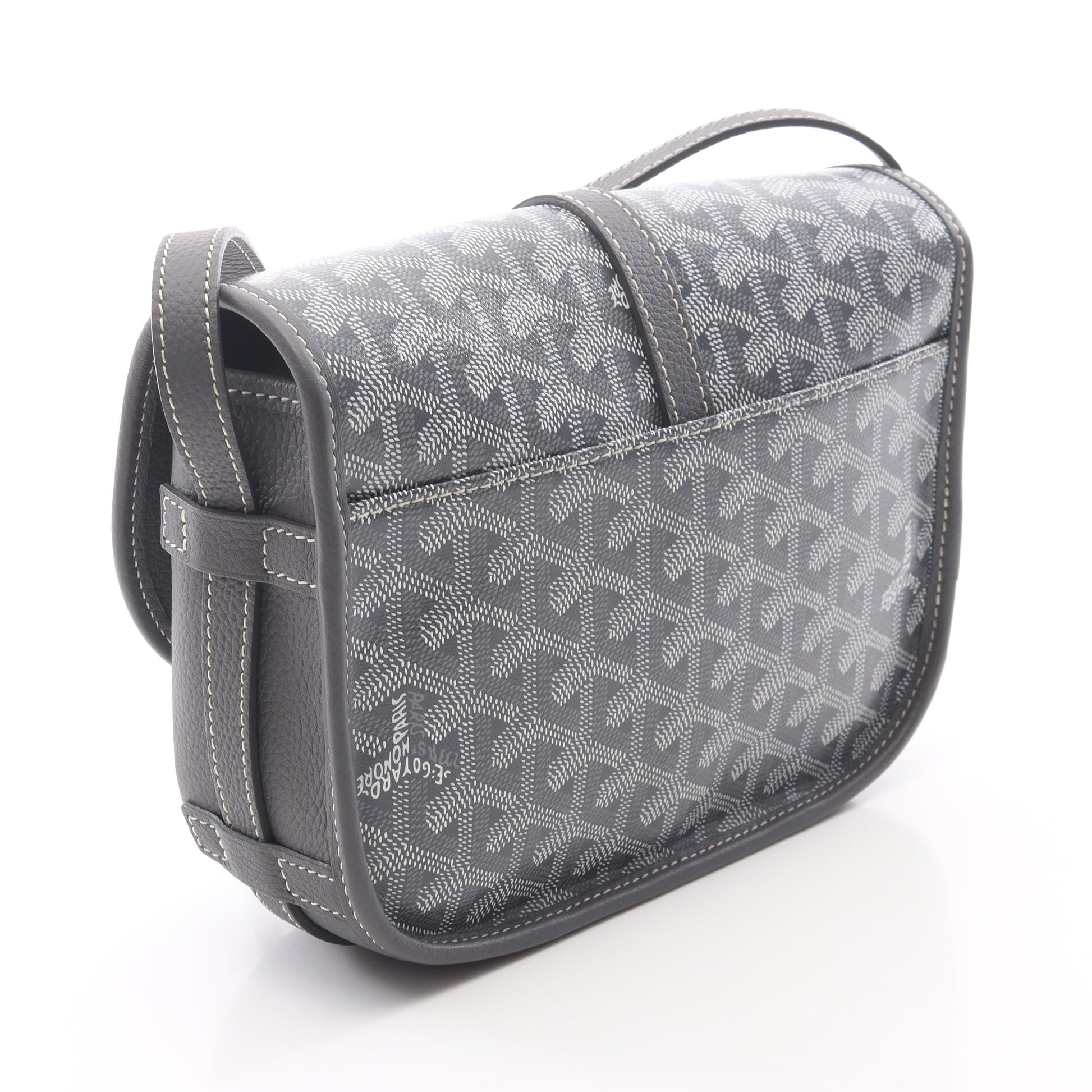 ベルヴェデーレPM ショルダーバッグ コーティングキャンバス レザー グレー マルチカラー ゴヤール バッグ GOYARD