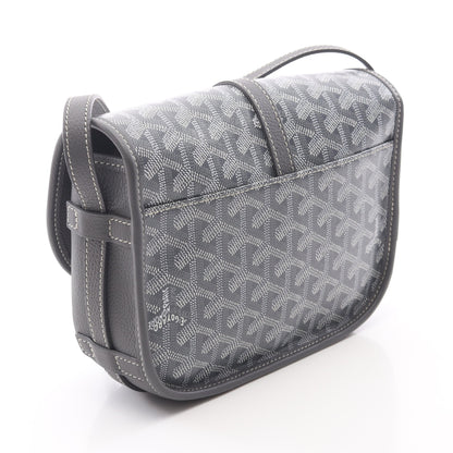 ベルヴェデーレPM ショルダーバッグ コーティングキャンバス レザー グレー マルチカラー ゴヤール バッグ GOYARD
