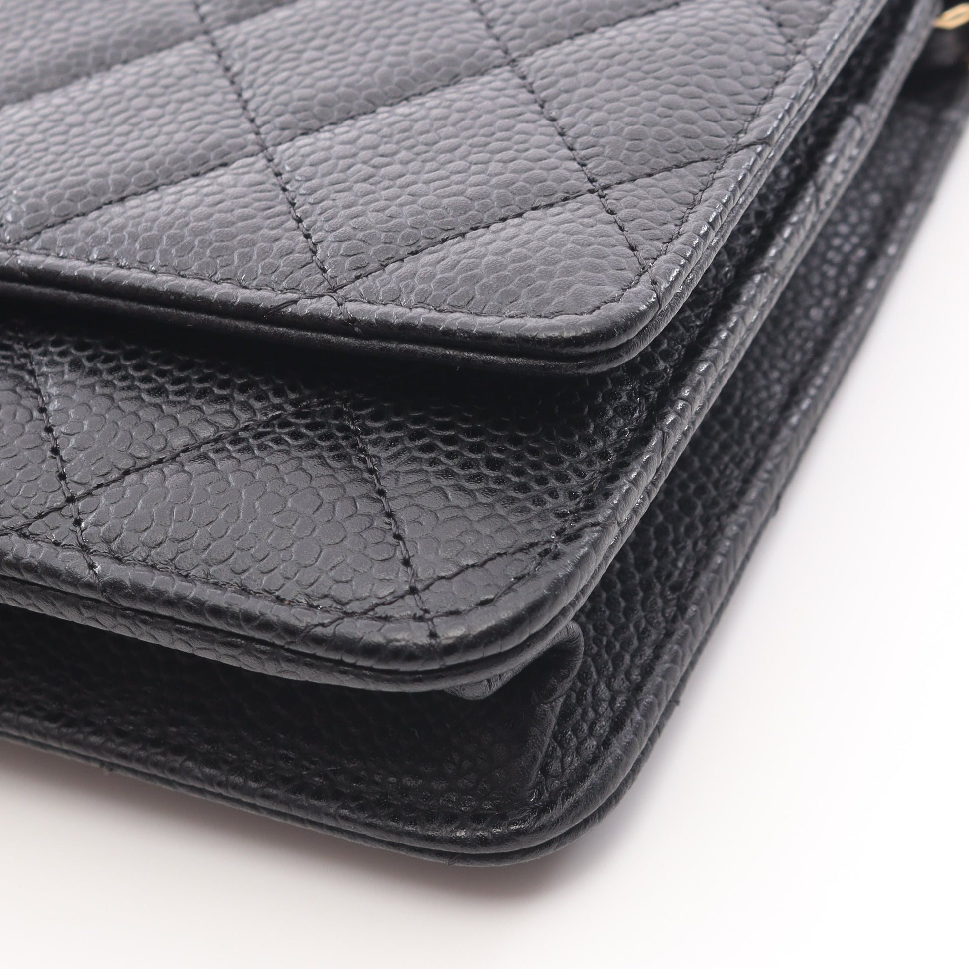 マトラッセ チェーンウォレット キャビアスキン ブラック ゴールド金具 シャネル バッグ CHANEL