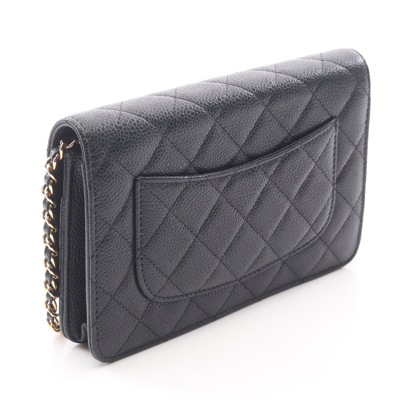 マトラッセ チェーンウォレット キャビアスキン ブラック ゴールド金具 シャネル バッグ CHANEL