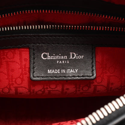 LADY DIOR レディディオール カナージュ ハンドバッグ レザー ブラック 2WAY クリスチャンディオール バッグ Christian Dior