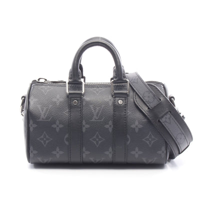 キーポル XS モノグラムエクリプス ハンドバッグ PVC レザー ブラック 2WAY ルイヴィトン バッグ LOUIS VUITTON