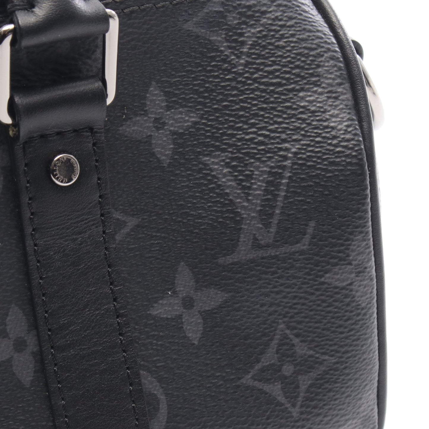 キーポル XS モノグラムエクリプス ハンドバッグ PVC レザー ブラック 2WAY ルイヴィトン バッグ LOUIS VUITTON