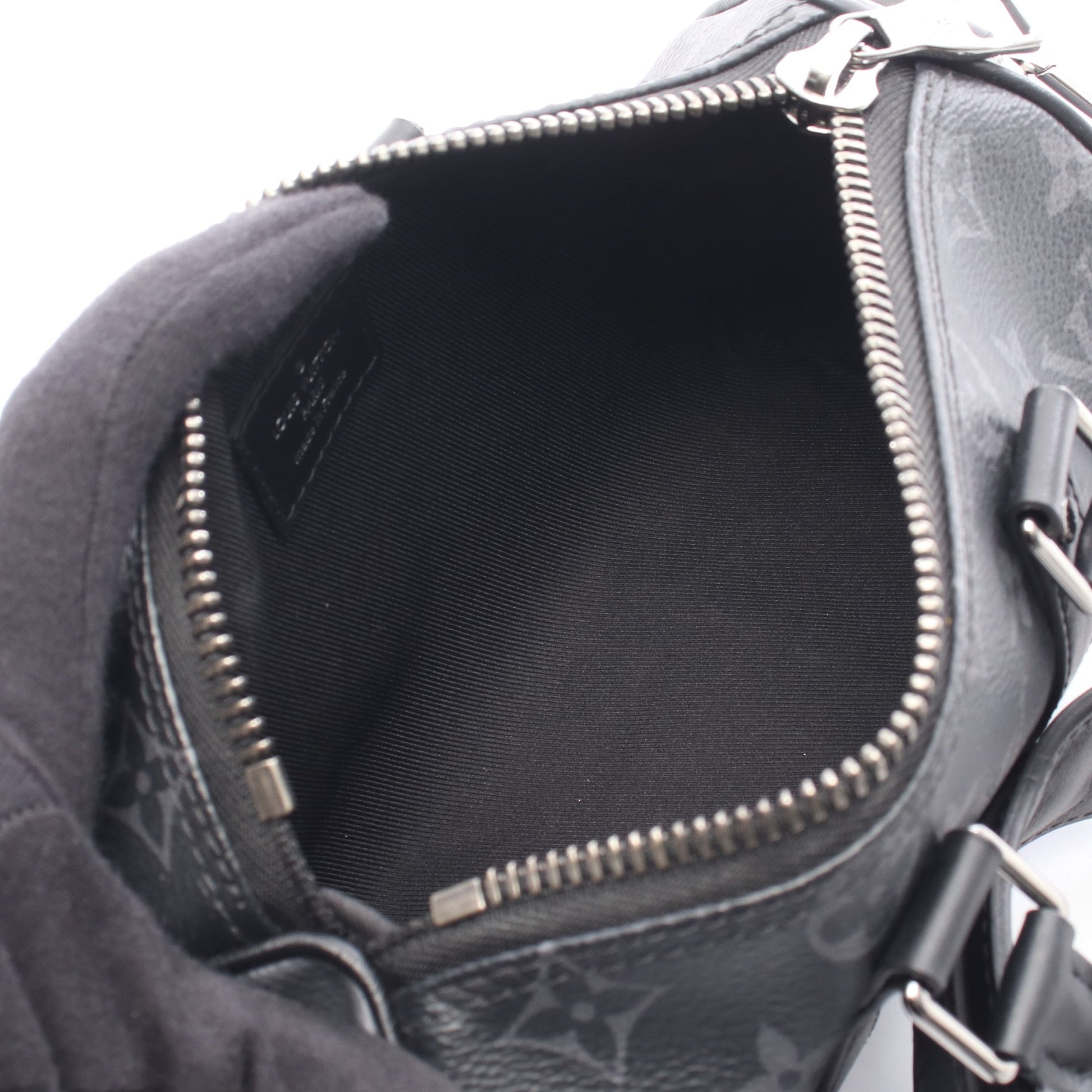 キーポル XS モノグラムエクリプス ハンドバッグ PVC レザー ブラック 2WAY ルイヴィトン バッグ LOUIS VUITTON