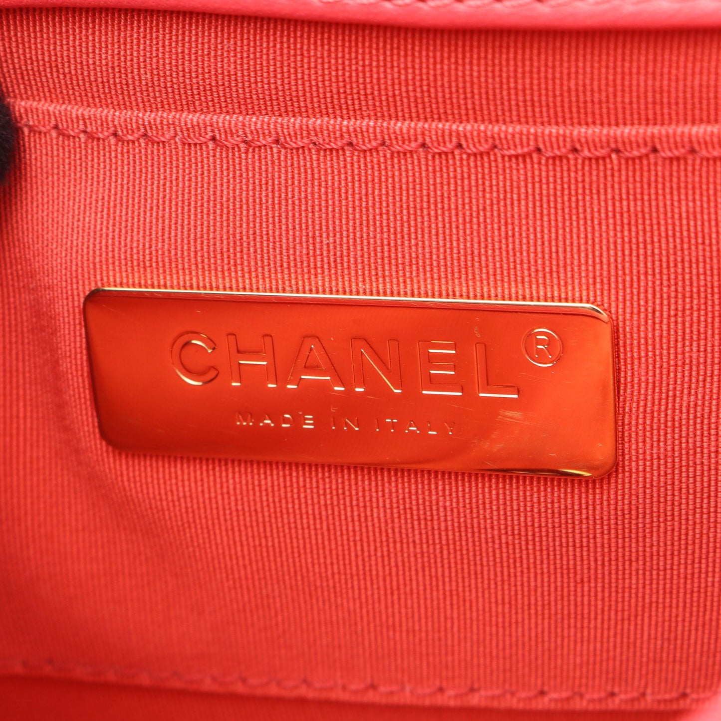 マトラッセ チェーンショルダーバッグ レザー レッド マルチカラー ゴールド金具 シャネル バッグ CHANEL