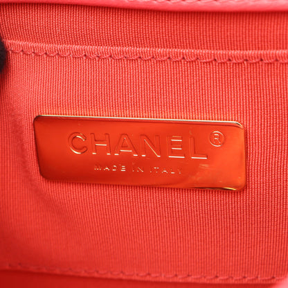マトラッセ チェーンショルダーバッグ レザー レッド マルチカラー ゴールド金具 シャネル バッグ CHANEL