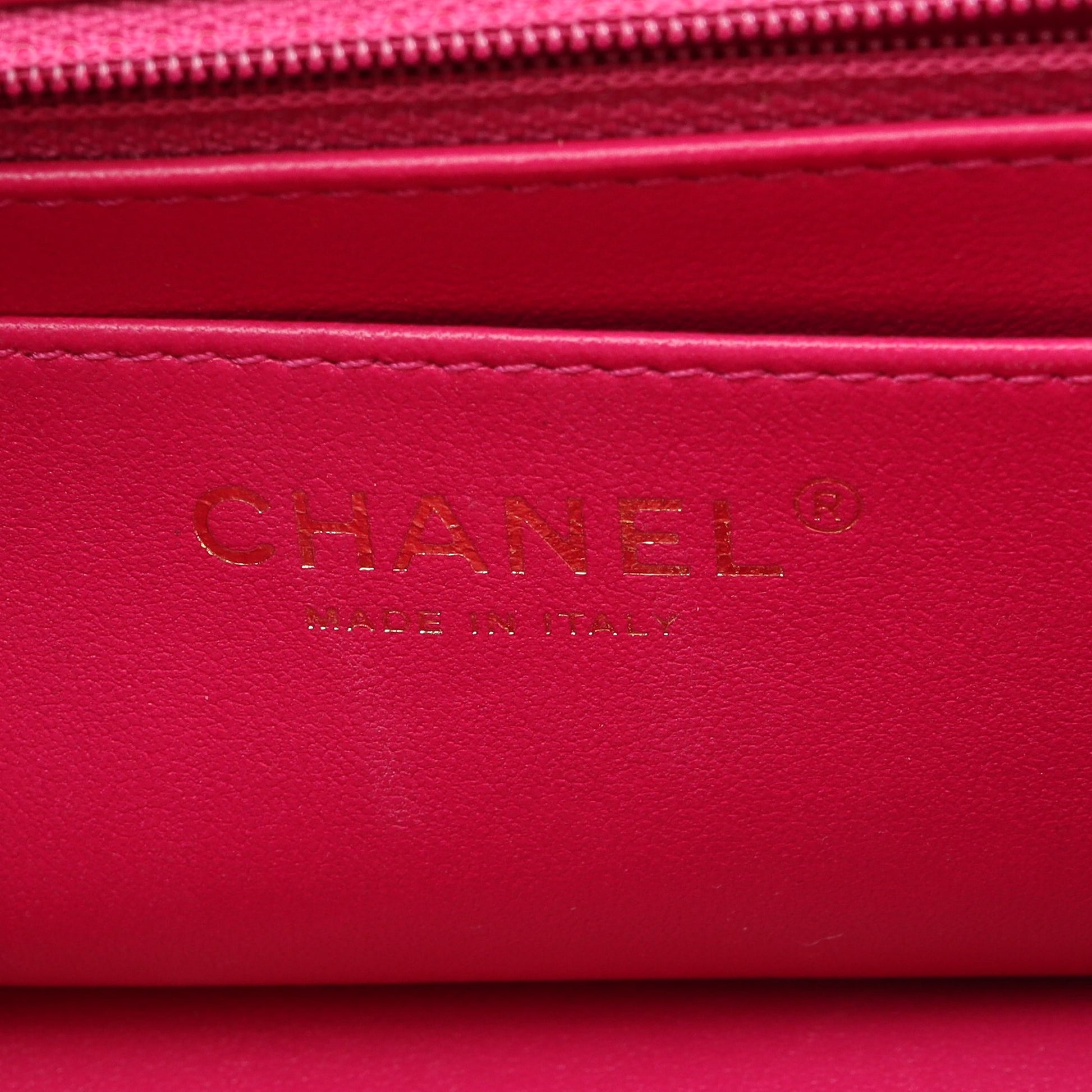 マトラッセ トップハンドル チェーンショルダーバッグ ラムスキン ピンクパープル ゴールド金具 シャネル バッグ CHANEL