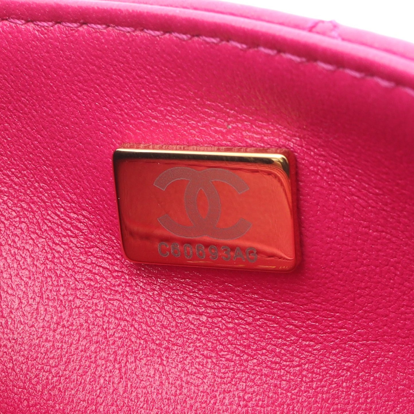 マトラッセ トップハンドル チェーンショルダーバッグ ラムスキン ピンクパープル ゴールド金具 シャネル バッグ CHANEL