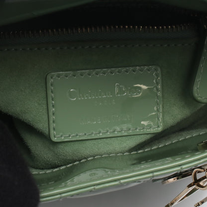 レディディオール ミニ ハンドバッグ エナメルレザー ライトグリーン 2WAY クリスチャンディオール バッグ Christian Dior