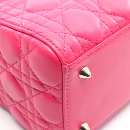 LADY DIOR レディディオール カナージュ ハンドバッグ レザー ピンク 2WAY クリスチャンディオール バッグ Christian Dior