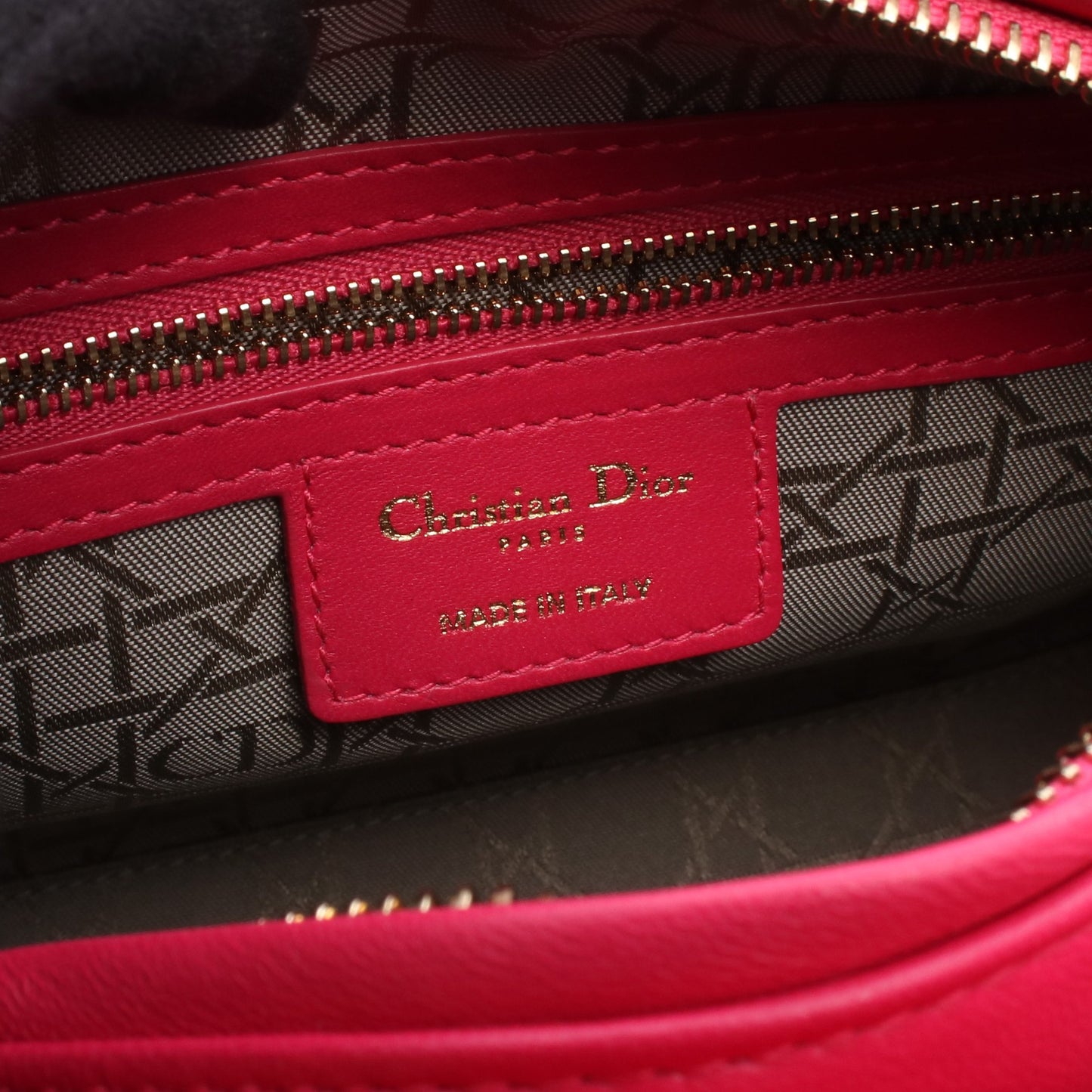 LADY DIOR レディディオール カナージュ ハンドバッグ レザー ピンク 2WAY クリスチャンディオール バッグ Christian Dior