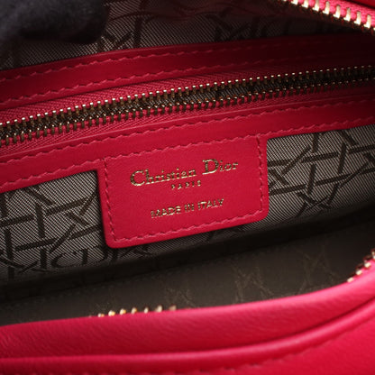 LADY DIOR レディディオール カナージュ ハンドバッグ レザー ピンク 2WAY クリスチャンディオール バッグ Christian Dior